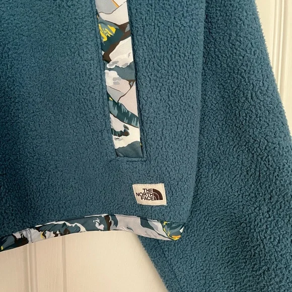 {The North Face} Liberty Cragmont Pullover Fleece in Teal - Women's Large - Picture 6 of 15